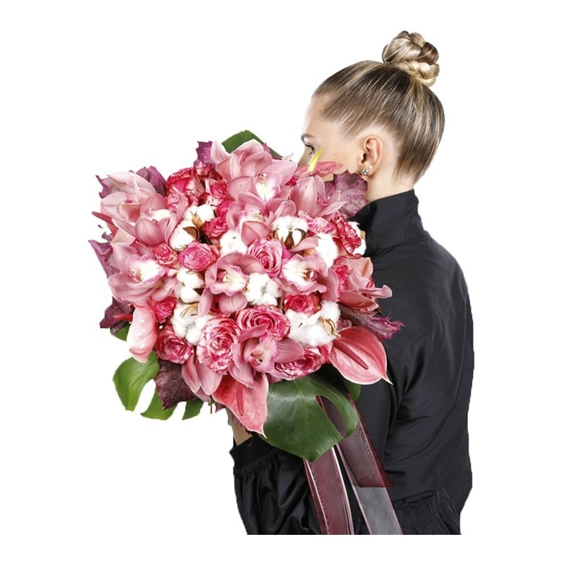 Deluxe Bouquet & Cotton On Flower